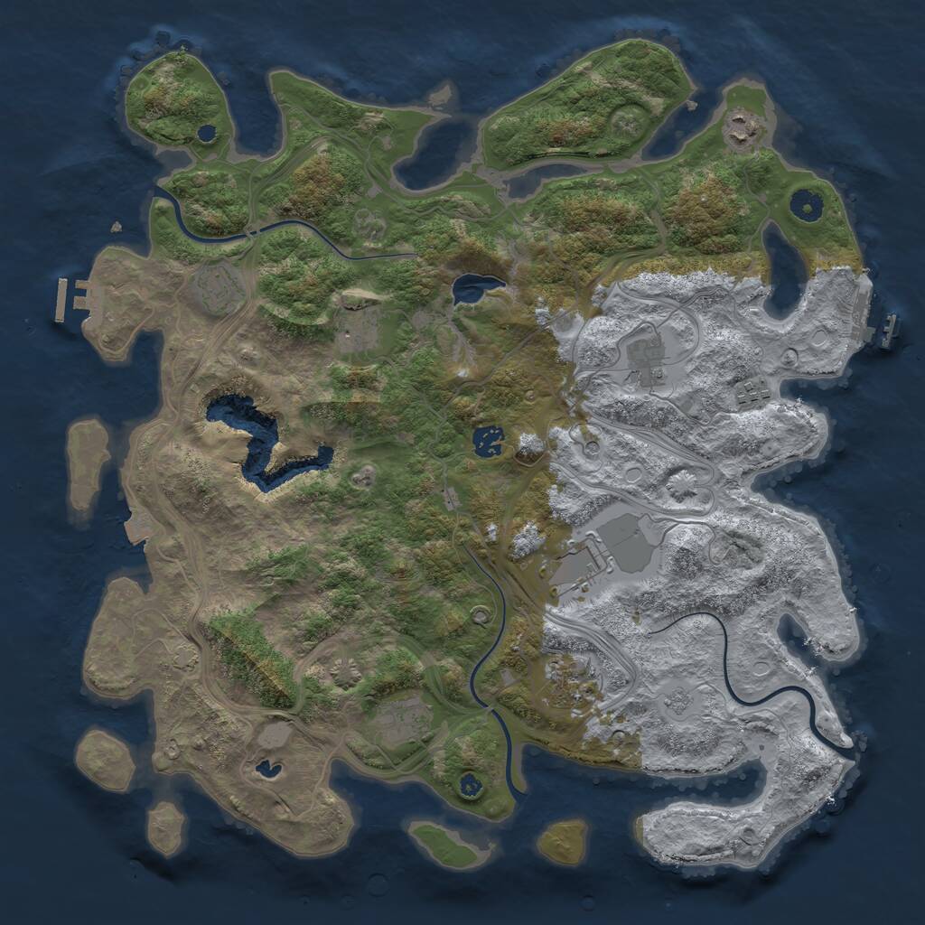 Rust Map: Procedural Map, Size: 4250, Seed: 29003757, 15 Monuments