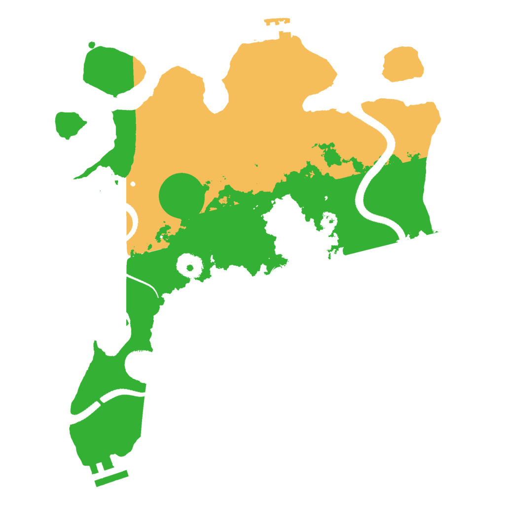 Biome Rust Map: Procedural Map, Size: 3000, Seed: 1623275