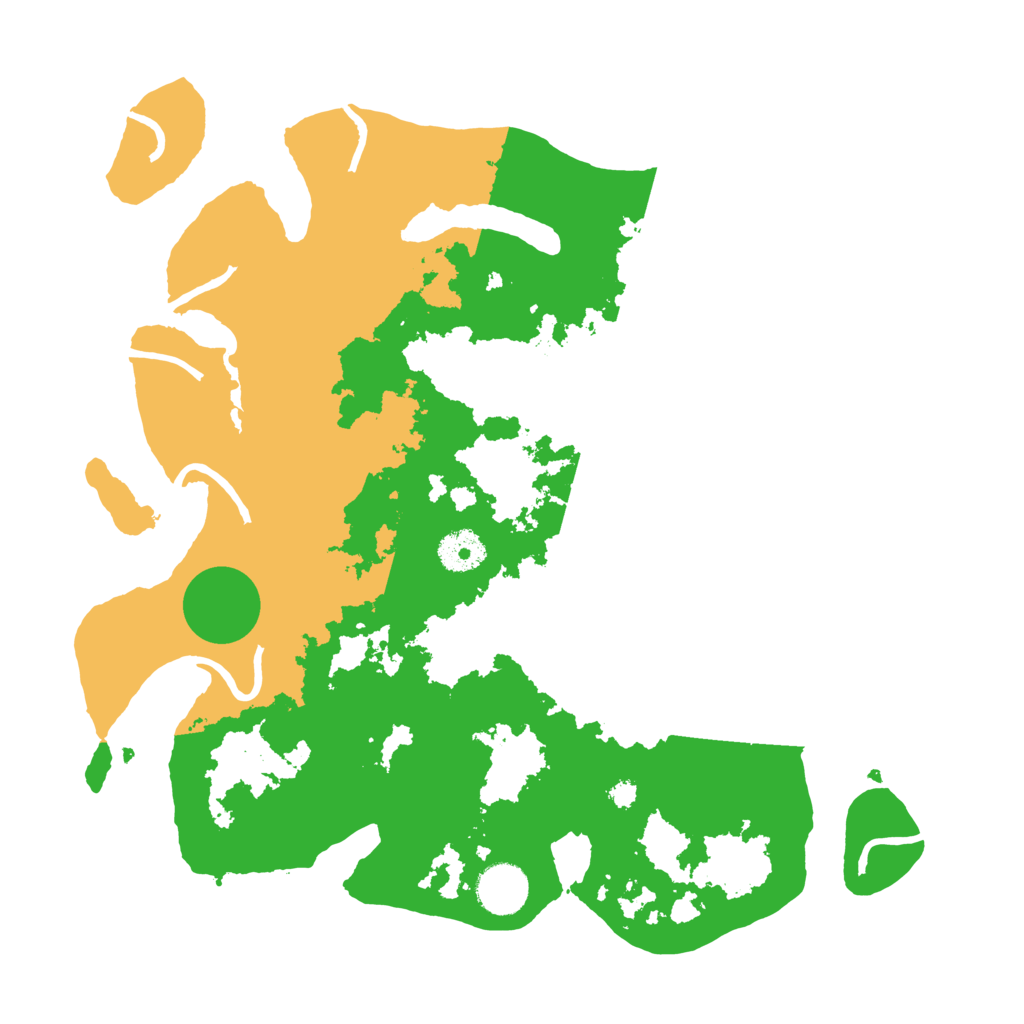 Biome Rust Map: Procedural Map, Size: 3500, Seed: 51957909