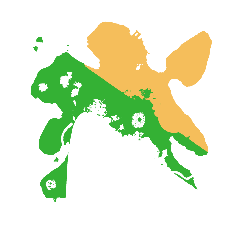 Biome Rust Map: Procedural Map, Size: 2500, Seed: 12545