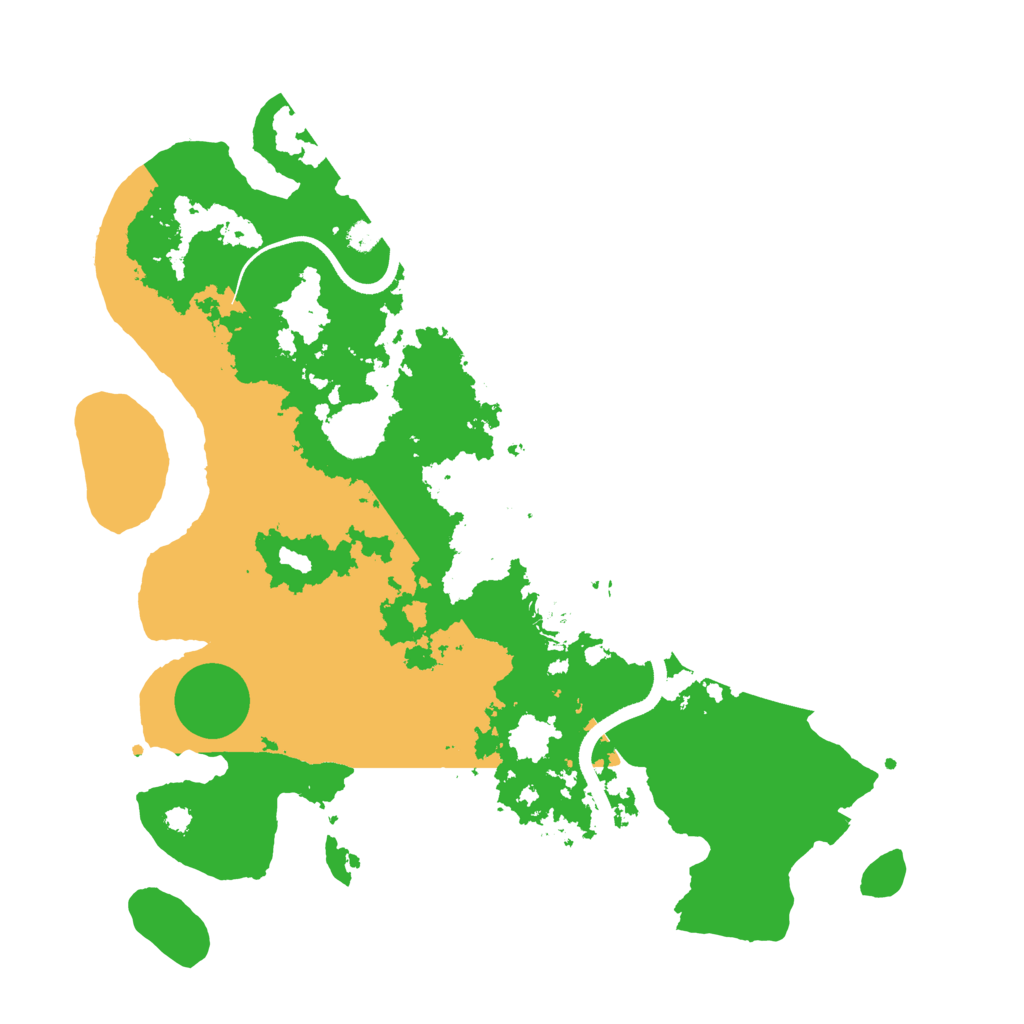 Biome Rust Map: Procedural Map, Size: 3600, Seed: 19327
