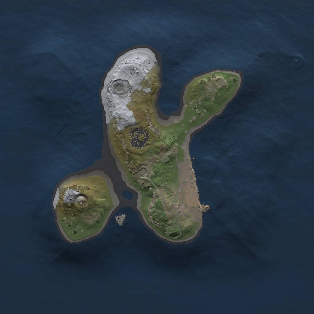 Rust Map: Procedural Map, Size: 1500, Seed: 66674244, 4 Monuments