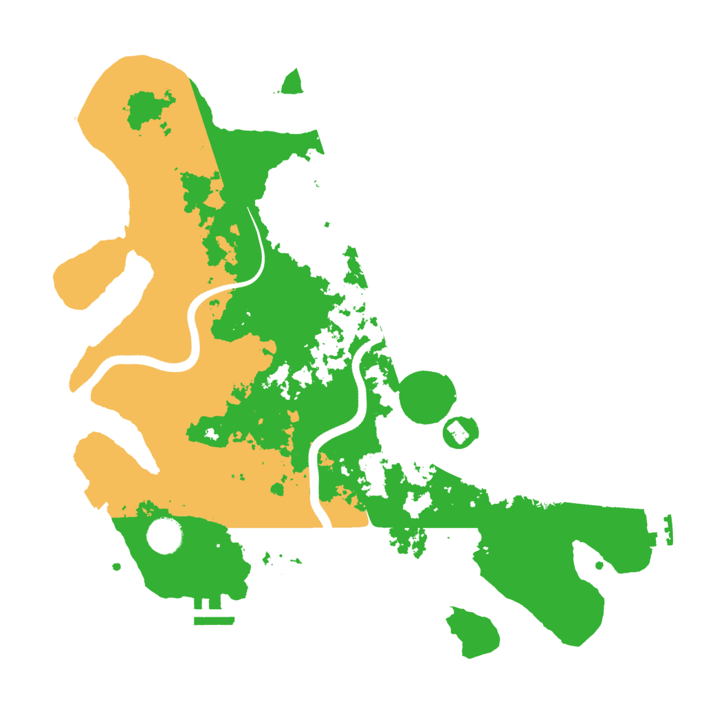 Biome Rust Map: Procedural Map, Size: 3500, Seed: 50347775