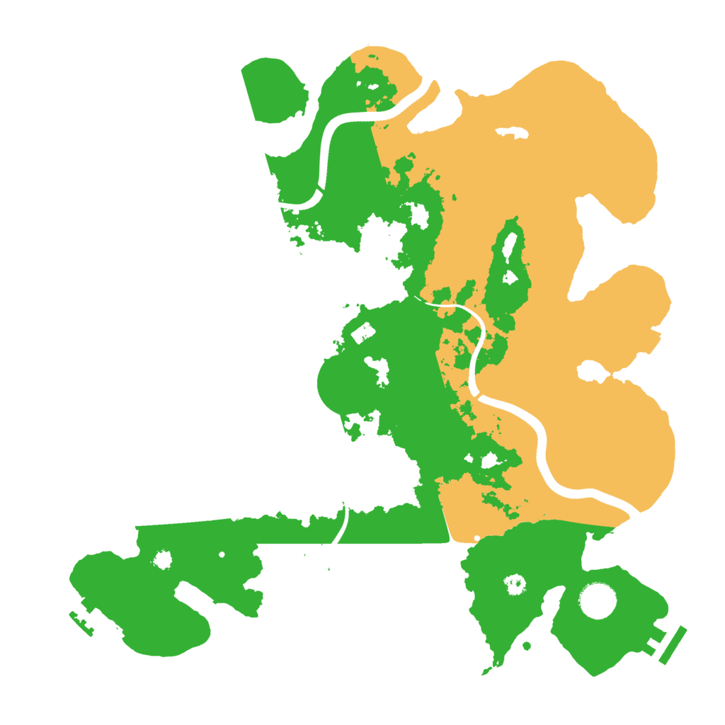 Biome Rust Map: Procedural Map, Size: 3500, Seed: 1332896035