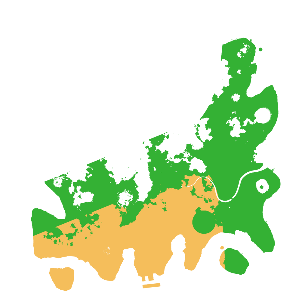Biome Rust Map: Procedural Map, Size: 3500, Seed: 1866910634