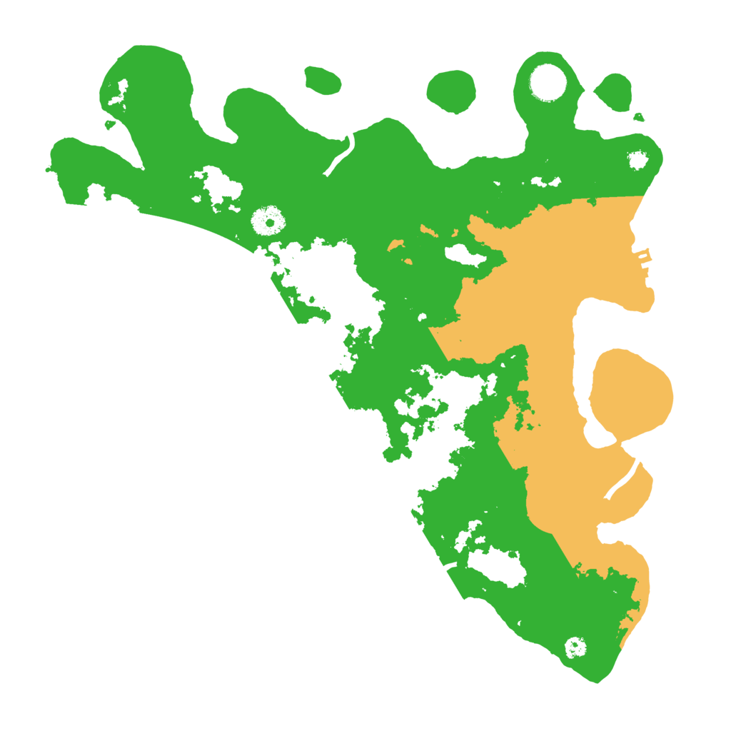 Biome Rust Map: Procedural Map, Size: 3500, Seed: 84310842