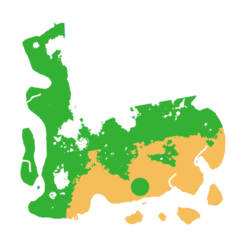 Biome Rust Map: Procedural Map, Size: 3500, Seed: 36884868