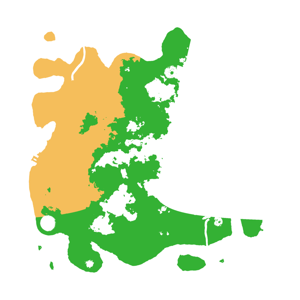 Biome Rust Map: Procedural Map, Size: 3500, Seed: 6143507