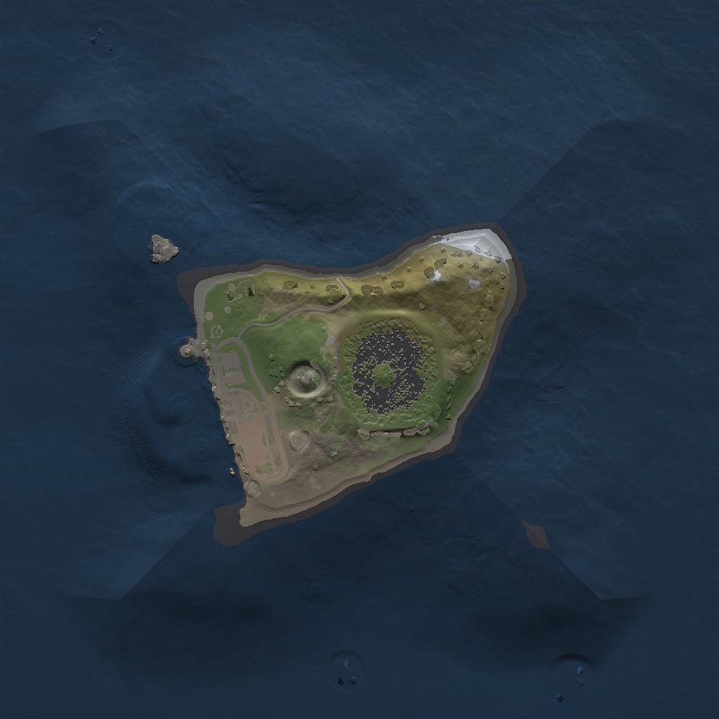 Rust Map: Procedural Map, Size: 1331, Seed: 13825, 5 Monuments