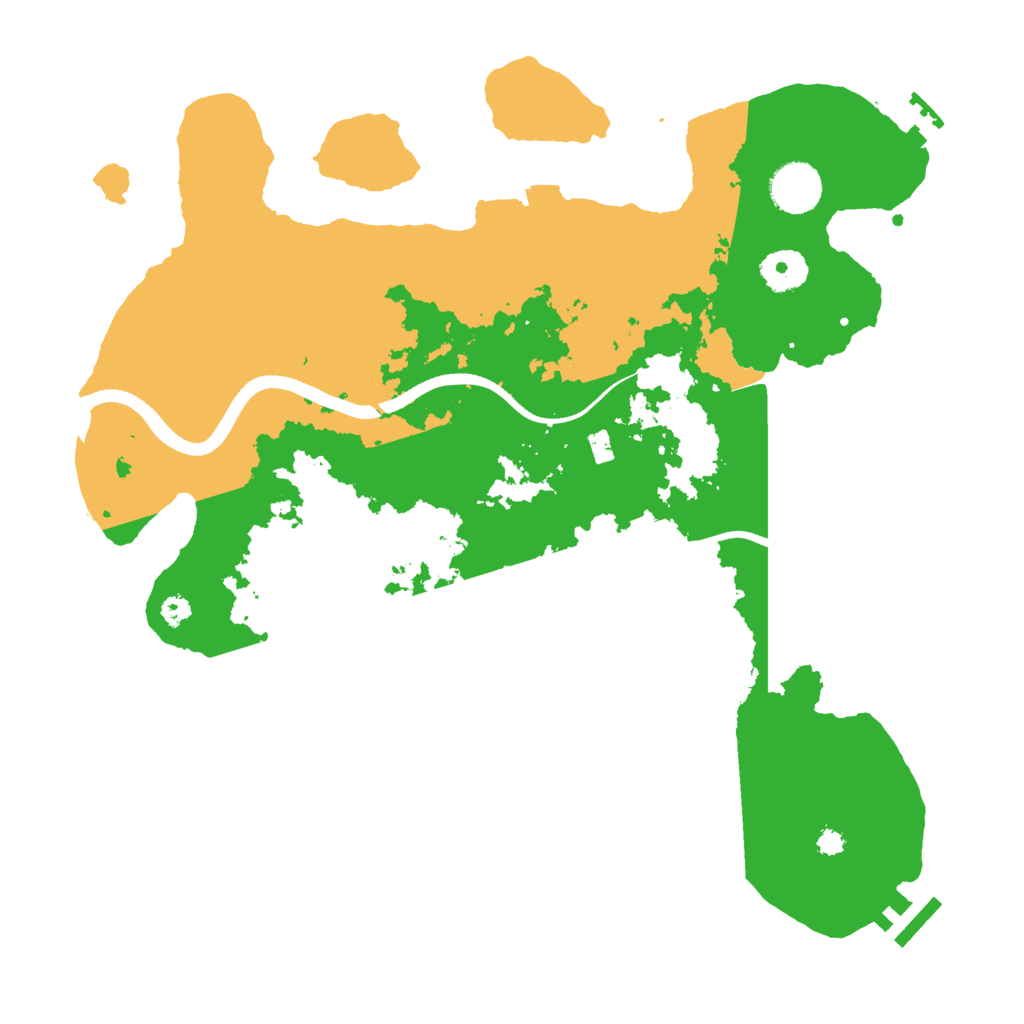 Biome Rust Map: Procedural Map, Size: 3500, Seed: 24991832