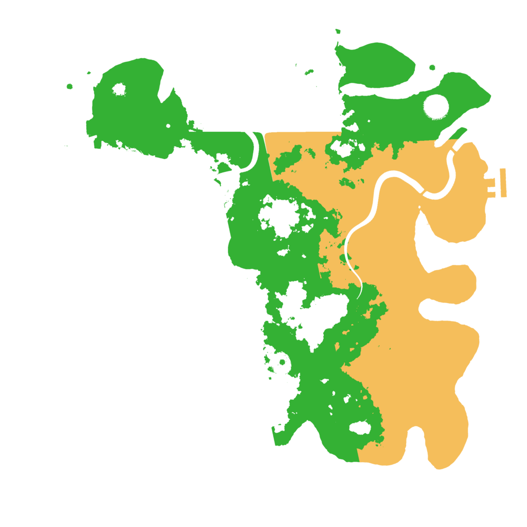 Biome Rust Map: Procedural Map, Size: 3700, Seed: 1040704754