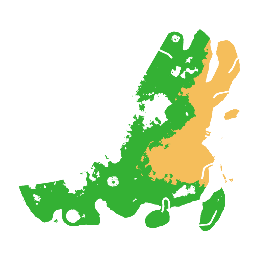 Biome Rust Map: Procedural Map, Size: 3500, Seed: 10849222