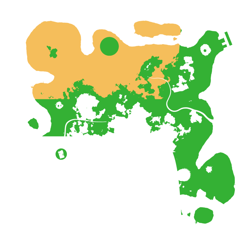 Biome Rust Map: Procedural Map, Size: 3500, Seed: 33094531