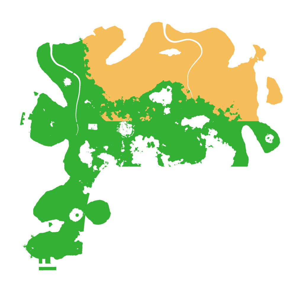 Biome Rust Map: Procedural Map, Size: 3500, Seed: 2324