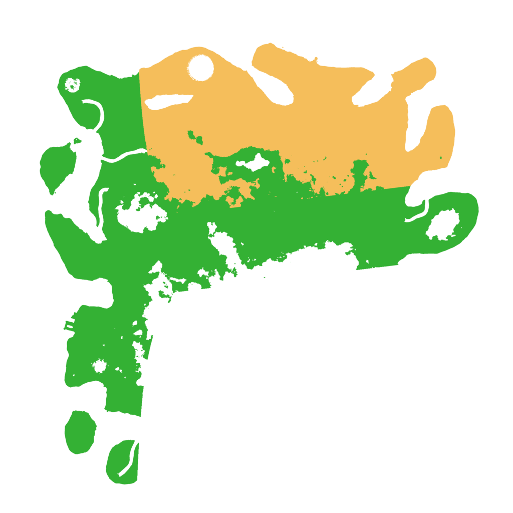 Biome Rust Map: Procedural Map, Size: 3500, Seed: 84909373