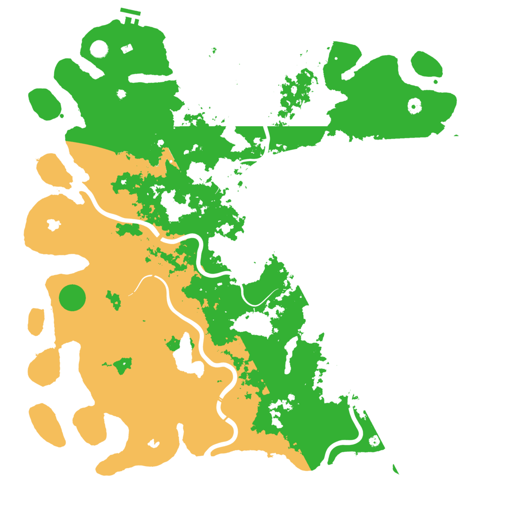 Biome Rust Map: Procedural Map, Size: 5000, Seed: 9457