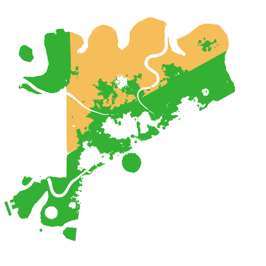 Biome Rust Map: Procedural Map, Size: 3700, Seed: 682591878