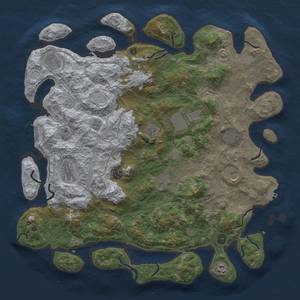 Thumbnail Rust Map: Procedural Map, Size: 4500, Seed: 2110659120, 17 Monuments