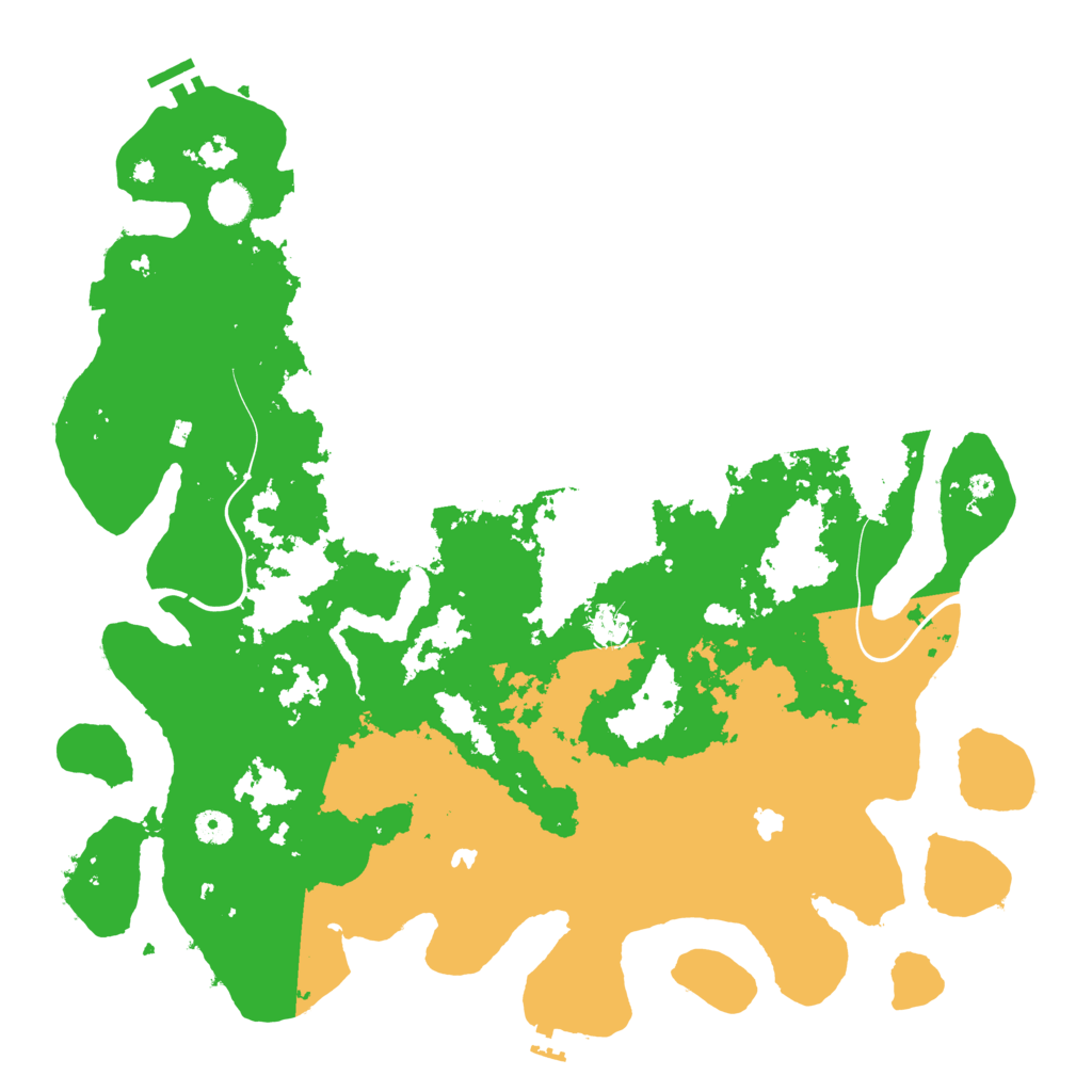 Biome Rust Map: Procedural Map, Size: 4500, Seed: 1827915123