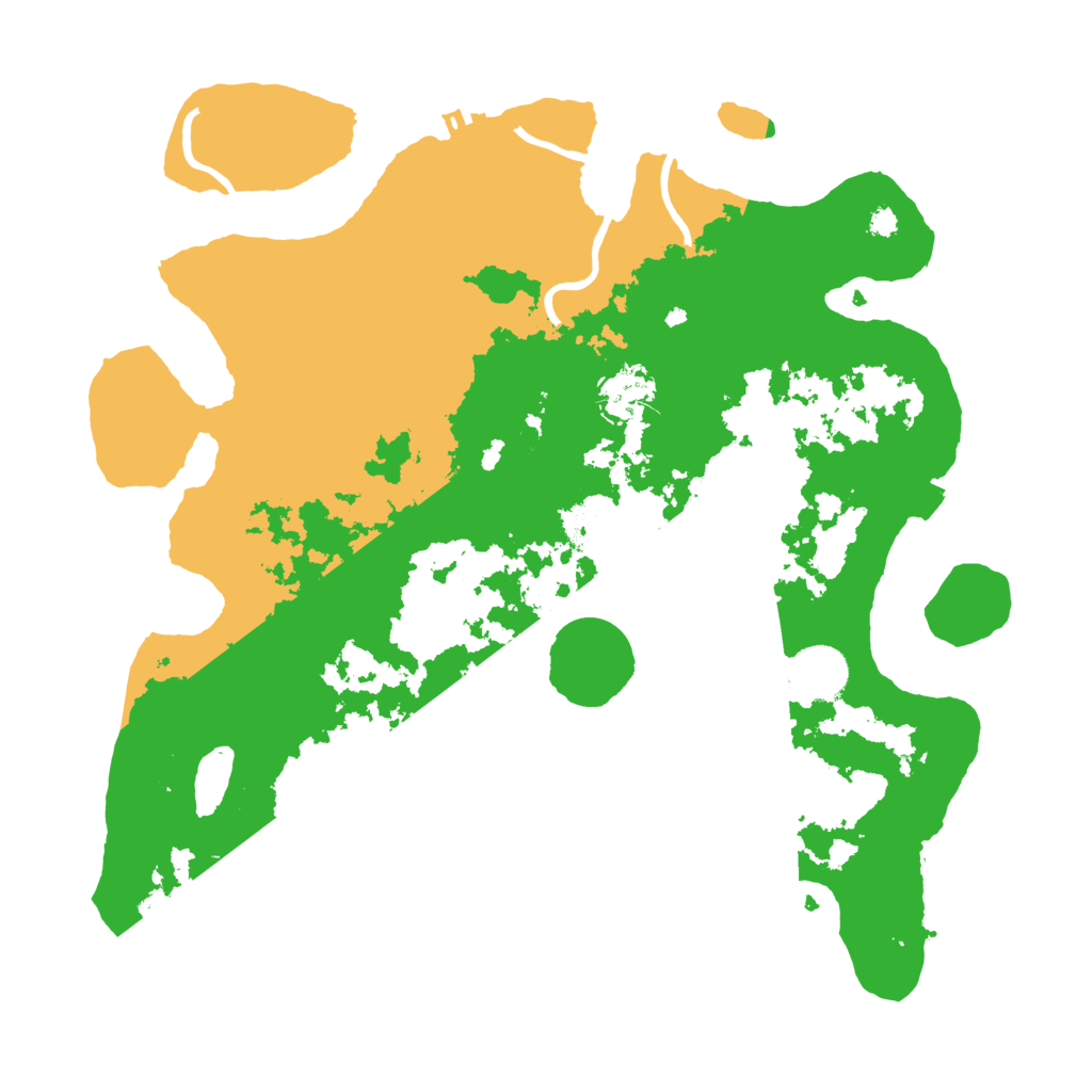 Biome Rust Map: Procedural Map, Size: 3500, Seed: 227225294