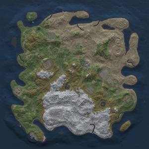 Thumbnail Rust Map: Procedural Map, Size: 4250, Seed: 1483117433, 20 Monuments