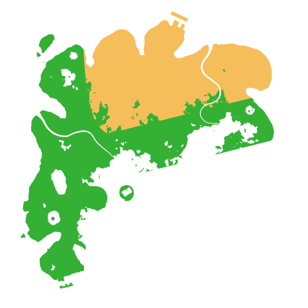 Biome Rust Map: Procedural Map, Size: 3500, Seed: 3245566