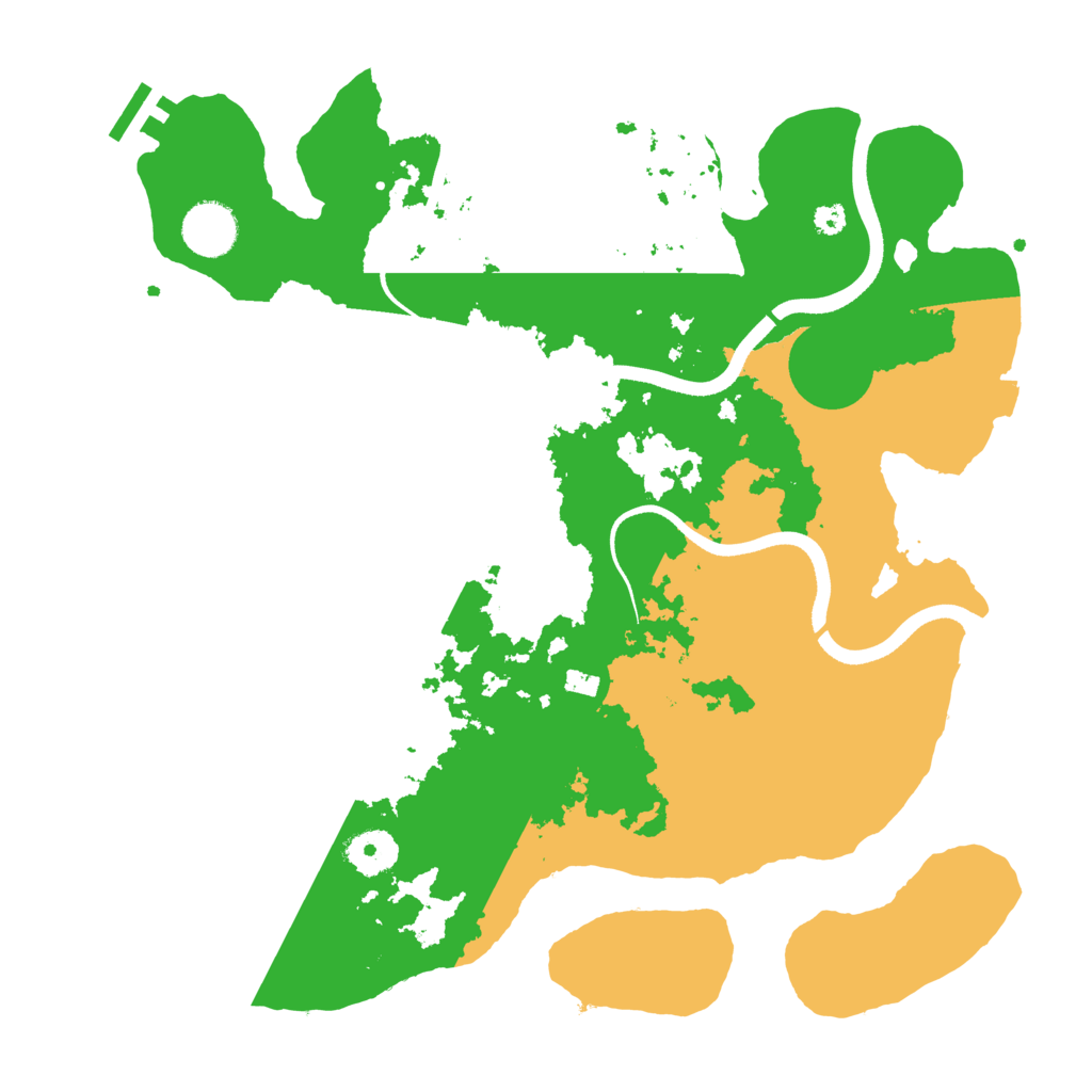 Biome Rust Map: Procedural Map, Size: 3500, Seed: 8942508
