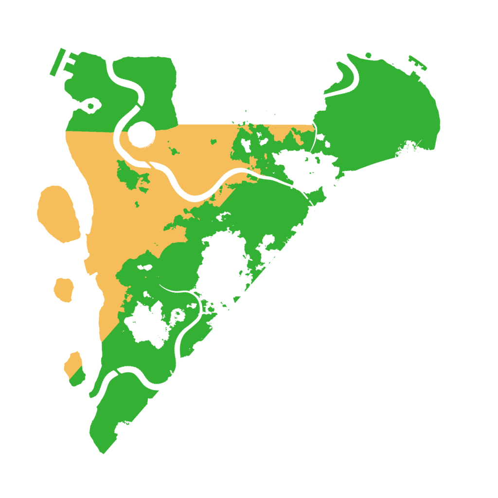 Biome Rust Map: Procedural Map, Size: 3500, Seed: 2074373337