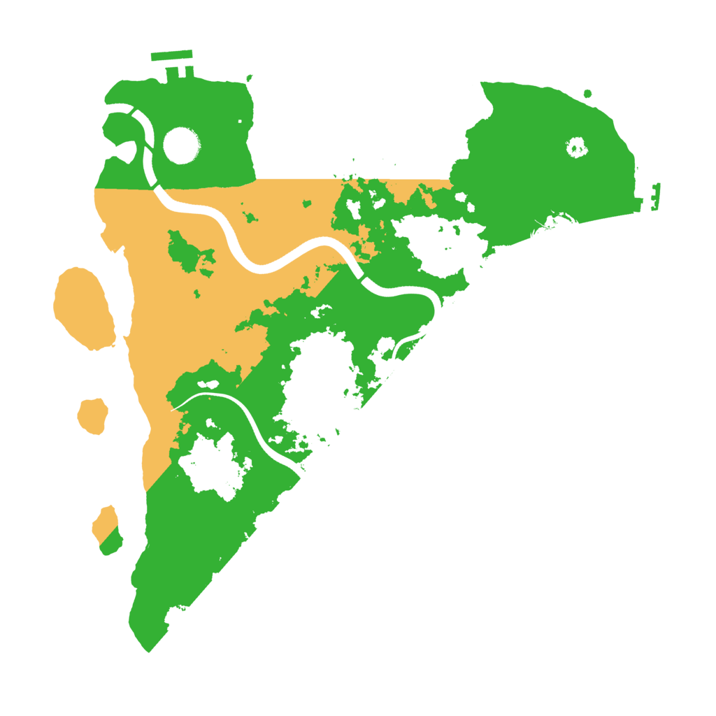 Biome Rust Map: Procedural Map, Size: 3500, Seed: 2074373337