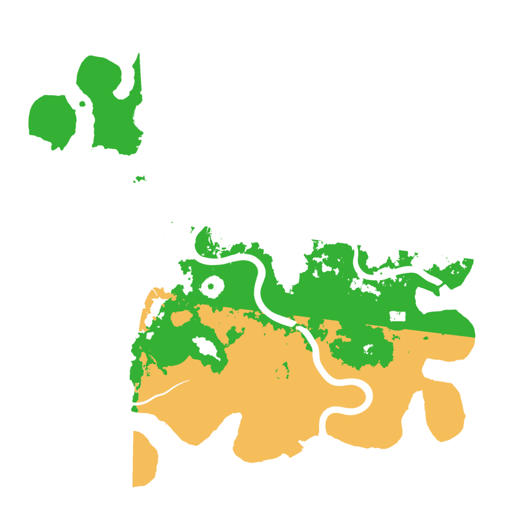 Biome Rust Map: Procedural Map, Size: 3500, Seed: 129876137