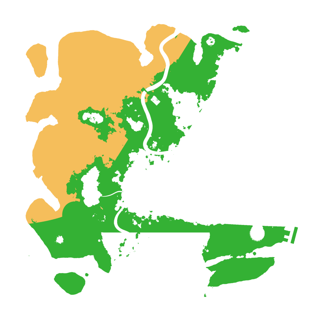 Biome Rust Map: Procedural Map, Size: 3700, Seed: 2093353302