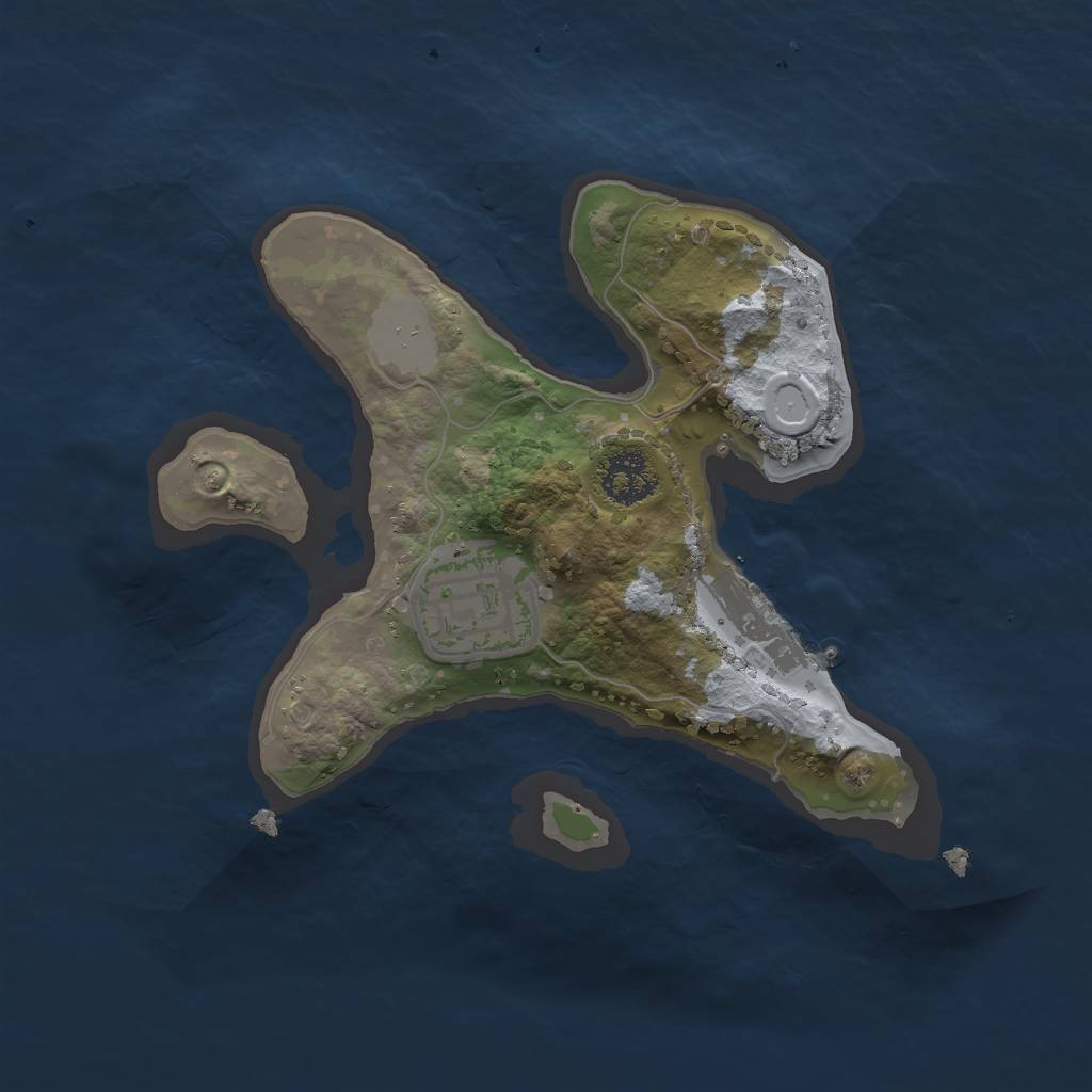 Rust Map: Procedural Map, Size: 2000, Seed: 93, 7 Monuments