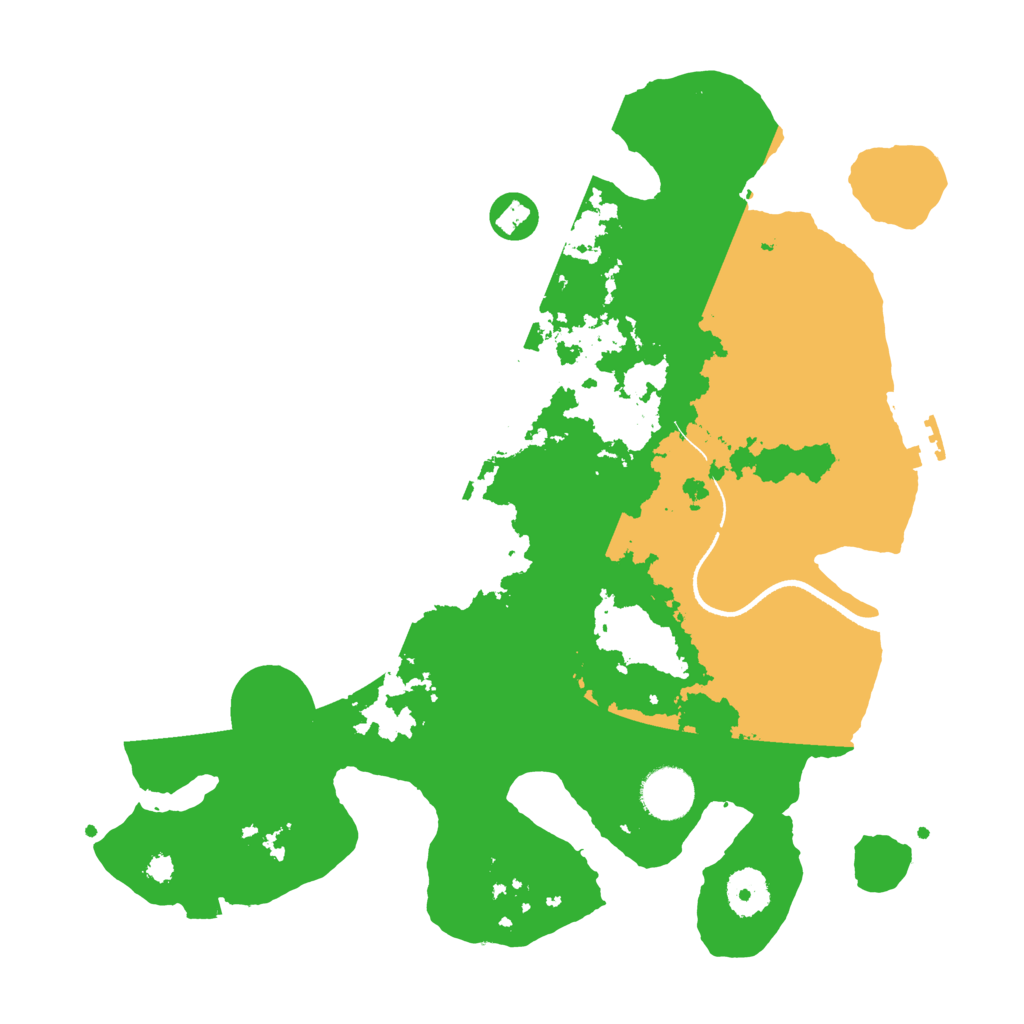 Biome Rust Map: Procedural Map, Size: 3400, Seed: 1129238411