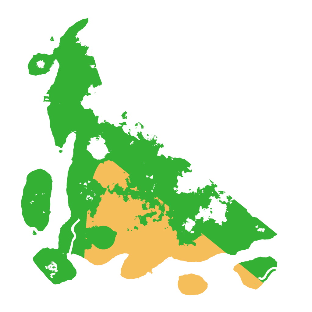 Biome Rust Map: Procedural Map, Size: 3500, Seed: 92068250