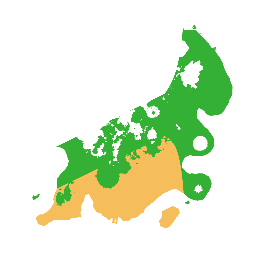 Biome Rust Map: Procedural Map, Size: 3000, Seed: 20592