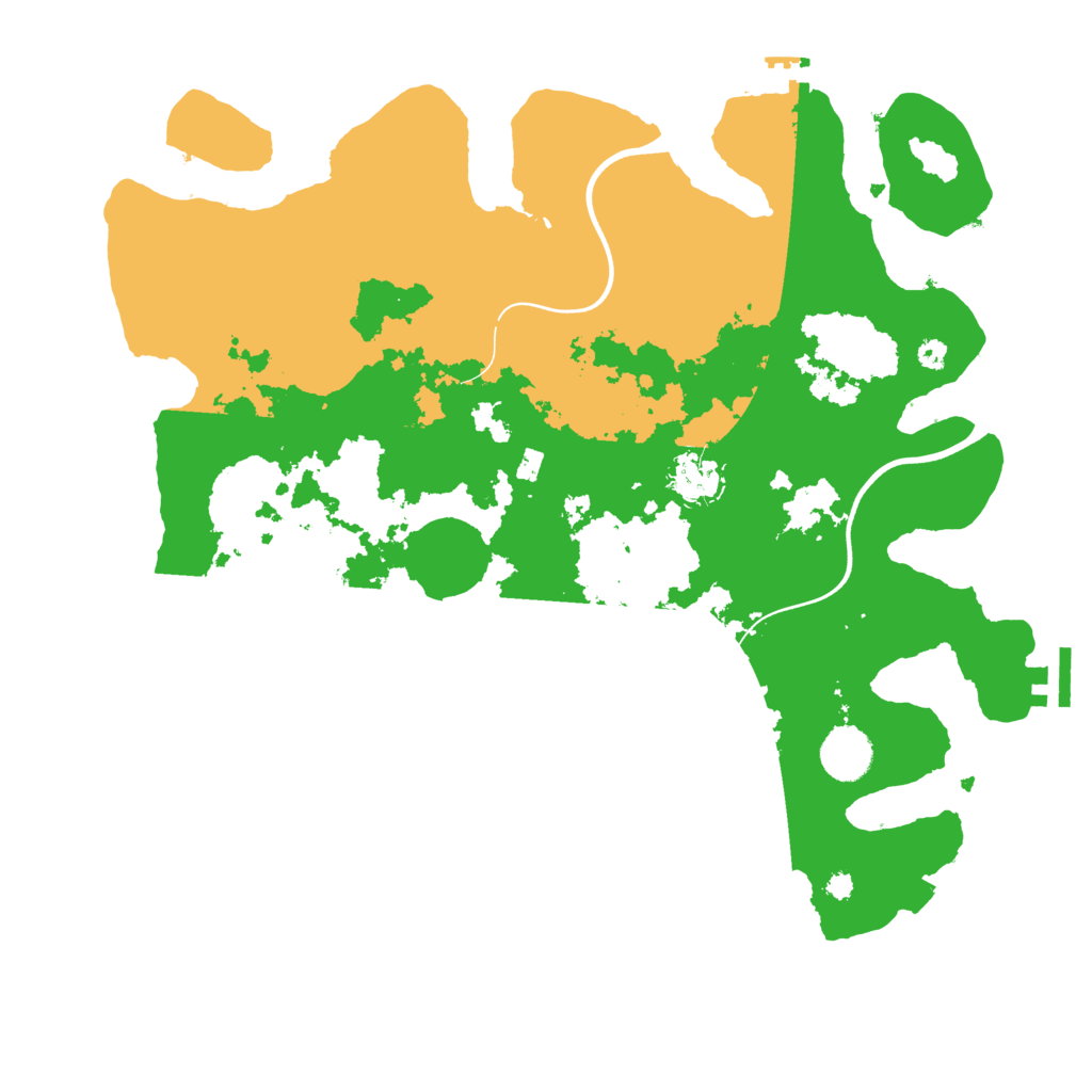 Biome Rust Map: Procedural Map, Size: 3700, Seed: 1258455946