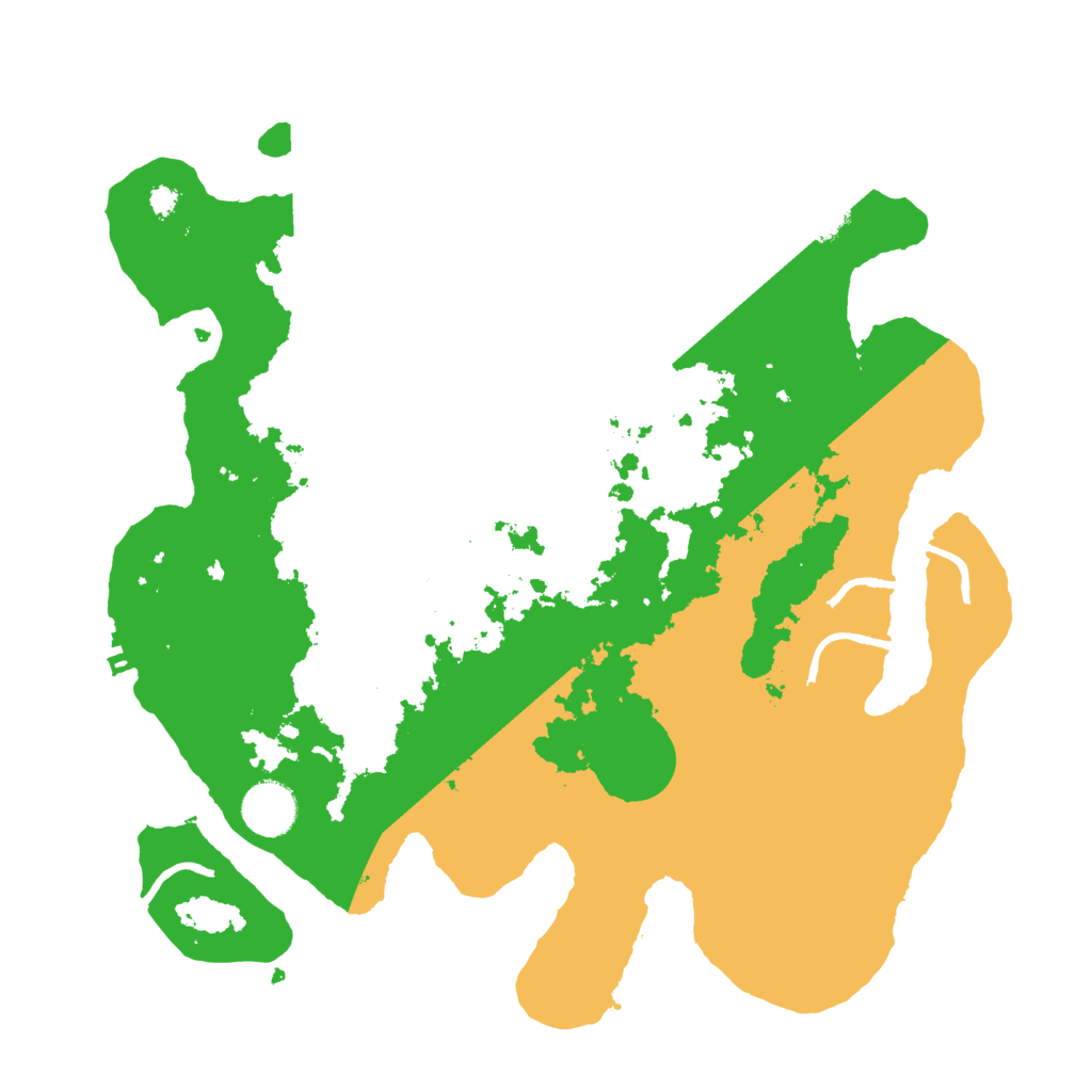 Biome Rust Map: Procedural Map, Size: 3500, Seed: 1481