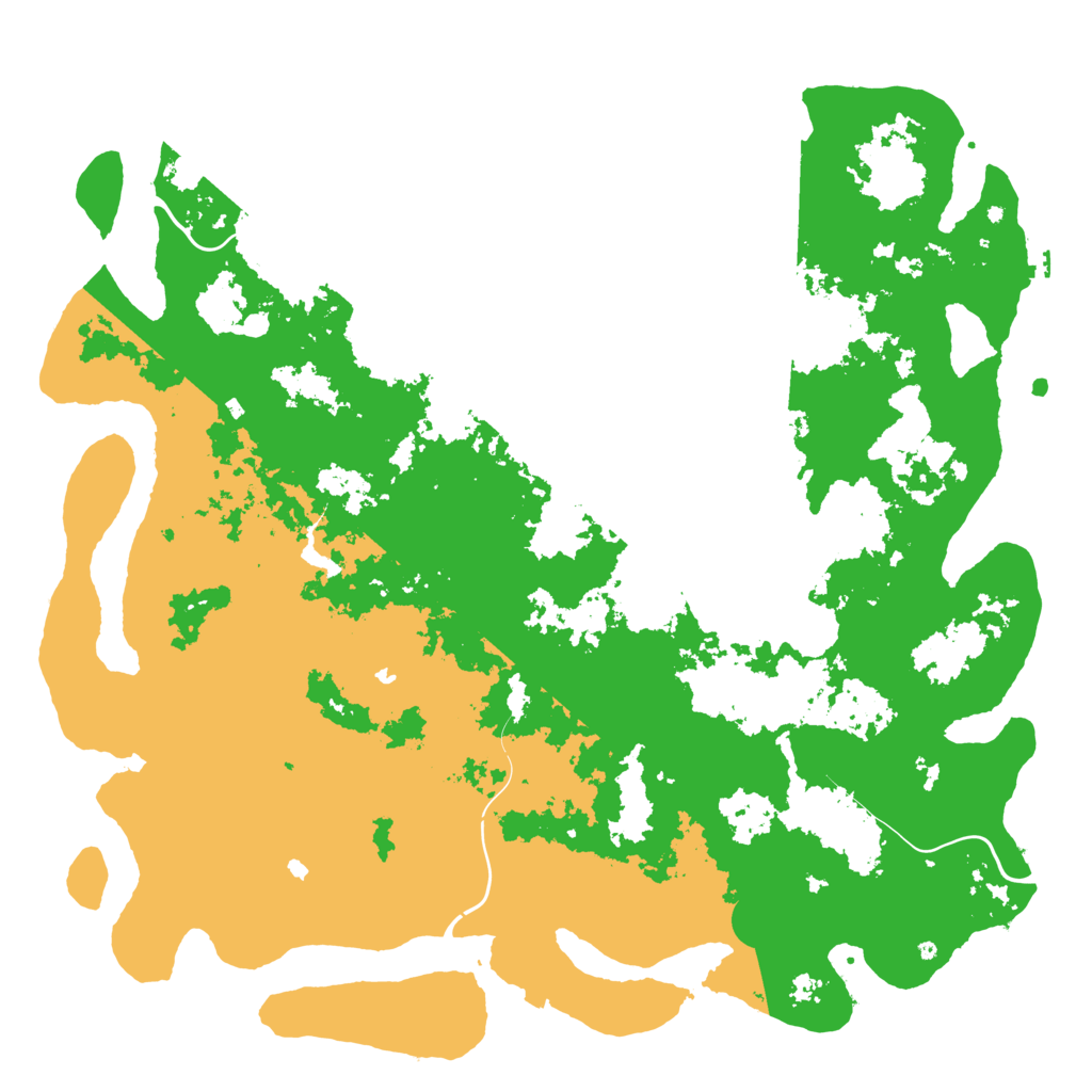 Biome Rust Map: Procedural Map, Size: 6000, Seed: 72621