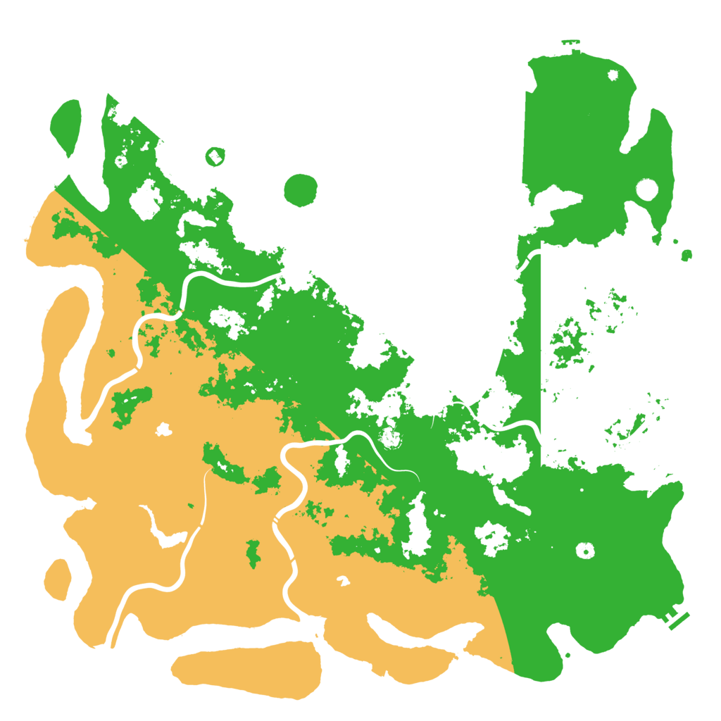 Biome Rust Map: Procedural Map, Size: 6000, Seed: 72621