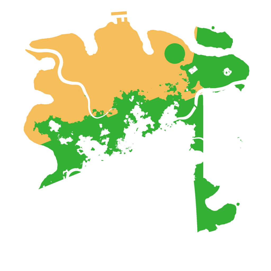 Biome Rust Map: Procedural Map, Size: 3500, Seed: 359745916