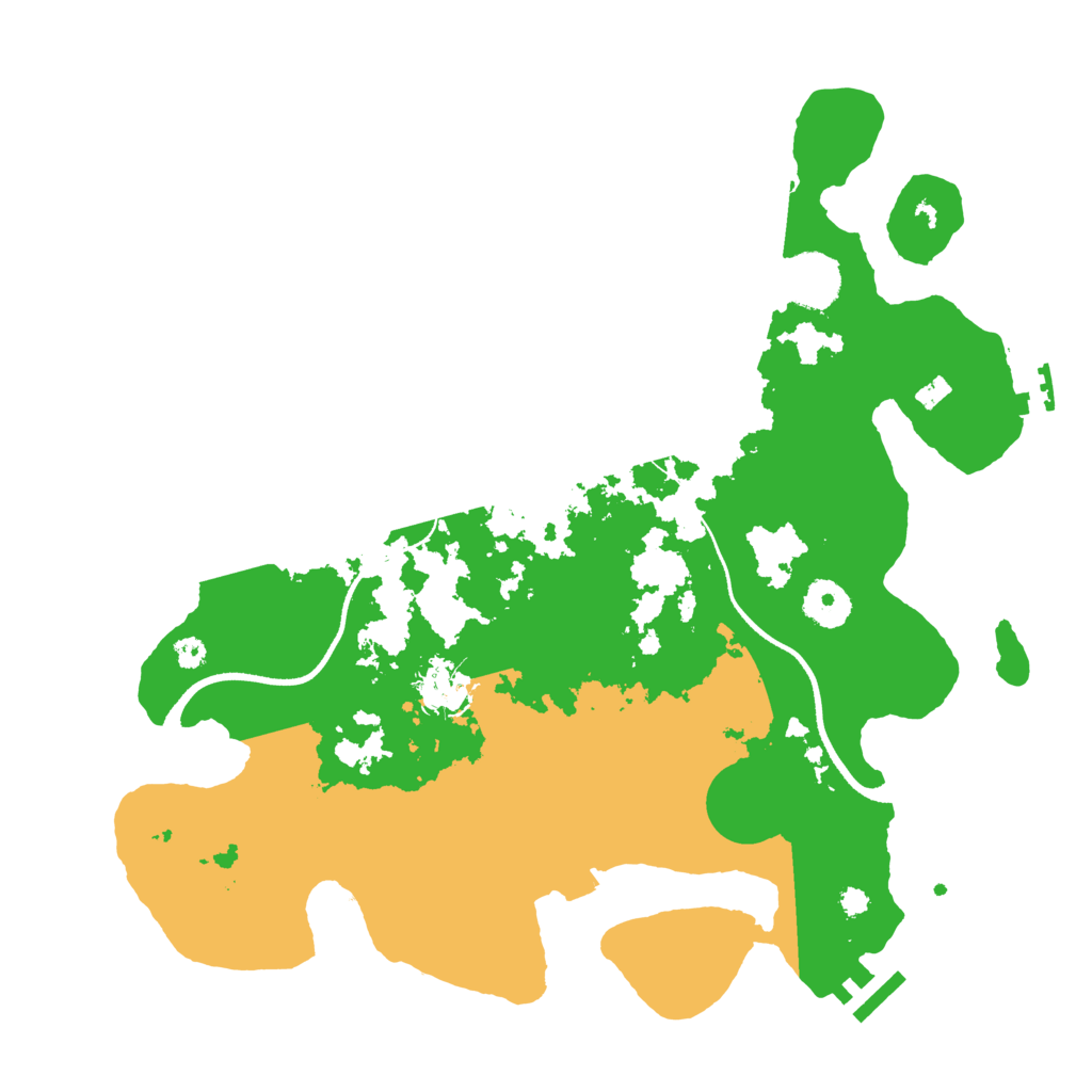 Biome Rust Map: Procedural Map, Size: 3500, Seed: 282437103
