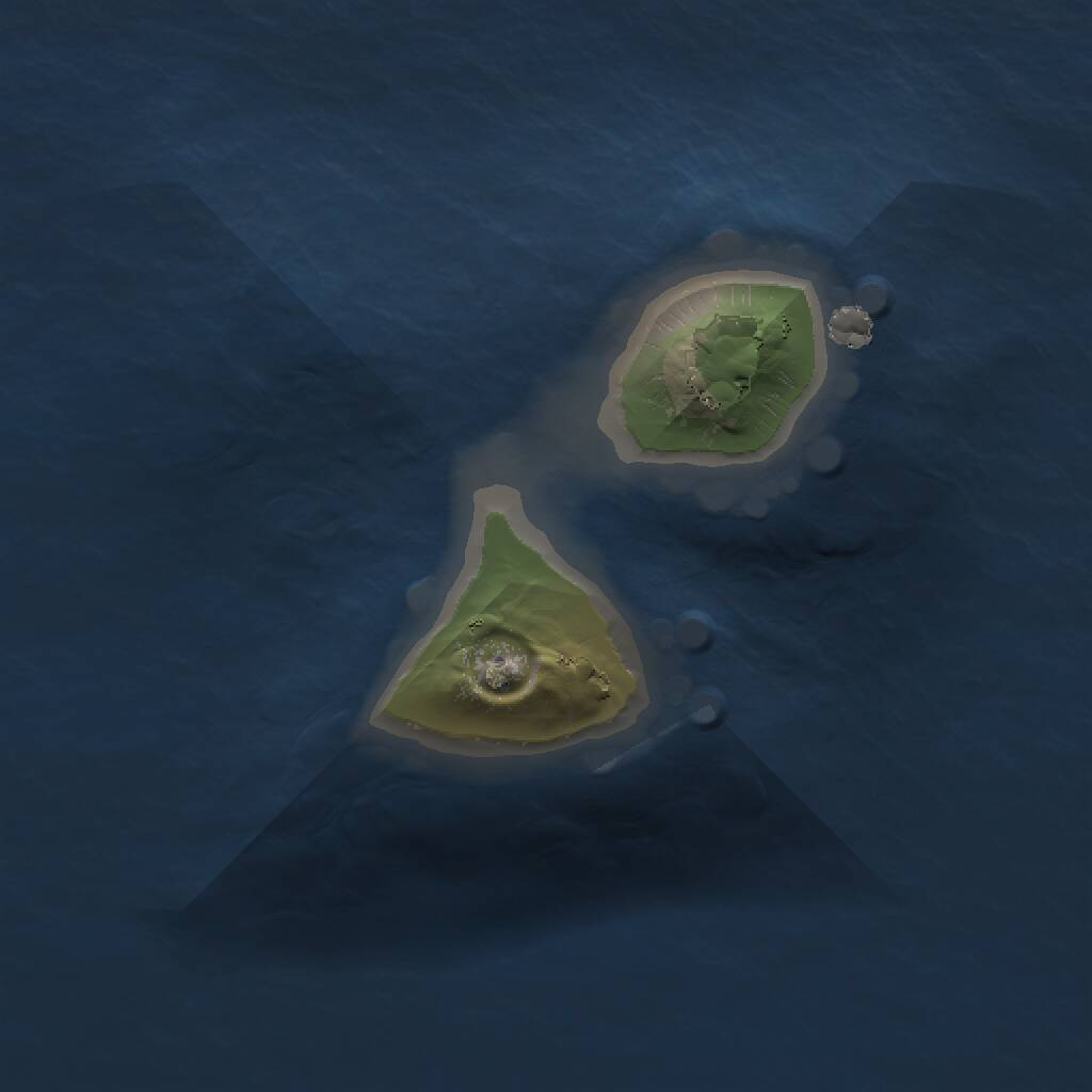 Rust Map: Procedural Map, Size: 1000, Seed: 378716, 1 Monuments