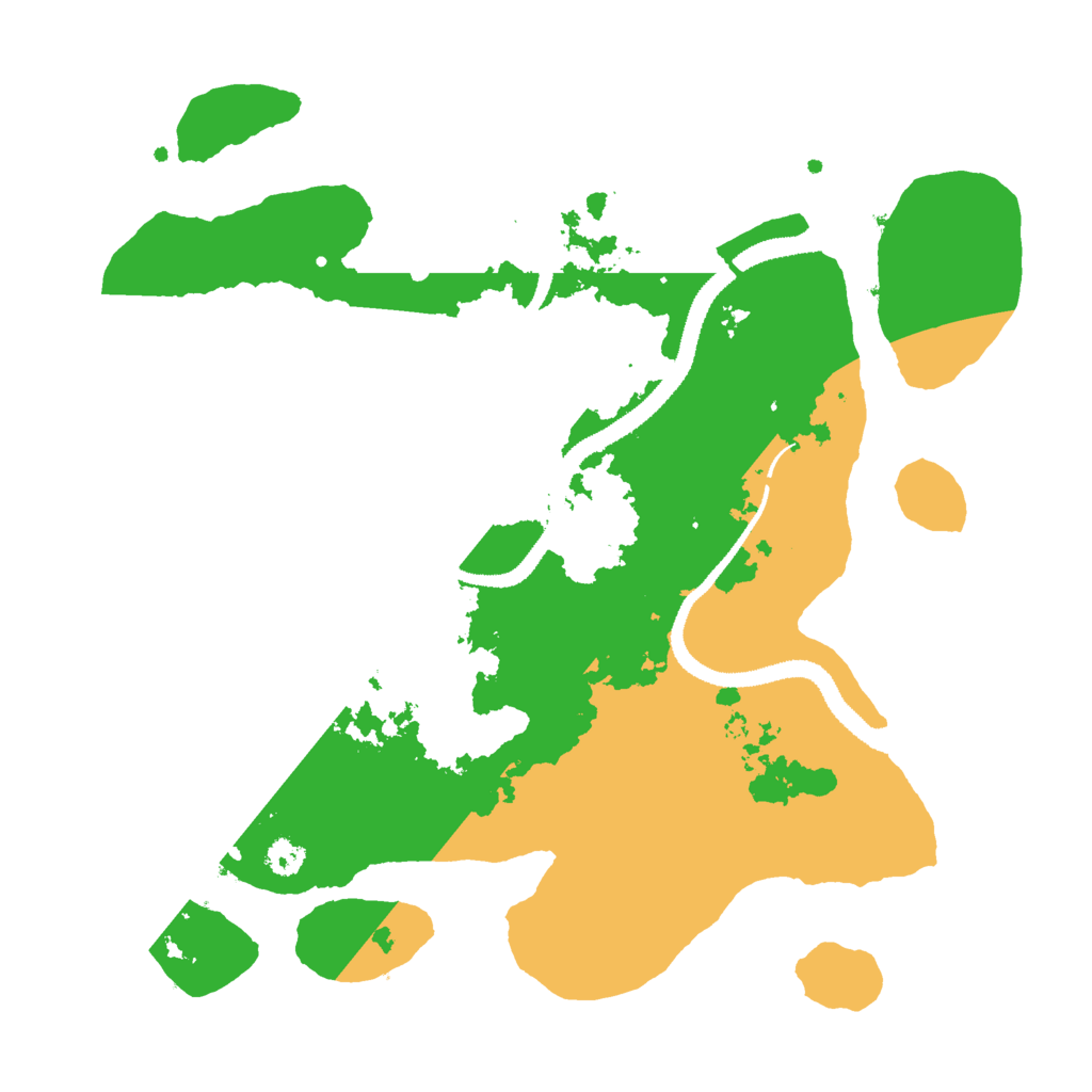 Biome Rust Map: Procedural Map, Size: 3000, Seed: 2442551