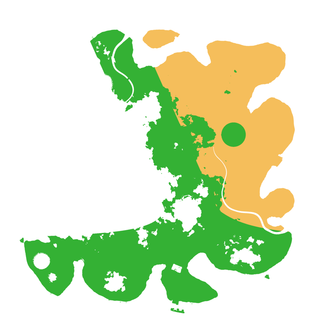 Biome Rust Map: Procedural Map, Size: 3500, Seed: 23142