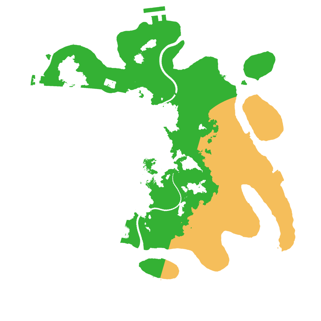 Biome Rust Map: Procedural Map, Size: 3000, Seed: 21843