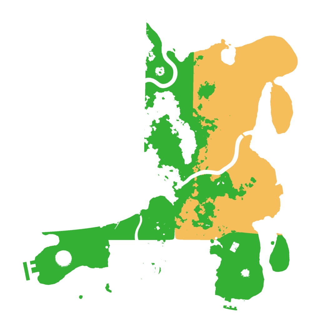 Biome Rust Map: Procedural Map, Size: 3500, Seed: 95814712
