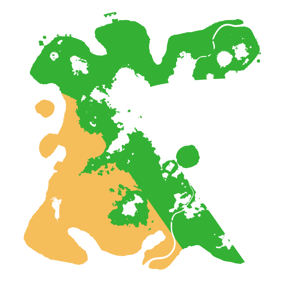 Biome Rust Map: Procedural Map, Size: 3500, Seed: 3598906