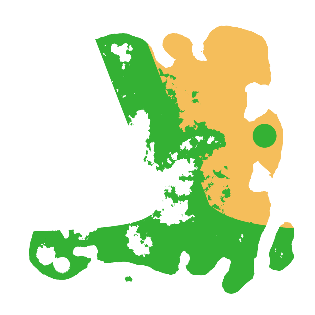 Biome Rust Map: Barren, Size: 3500, Seed: 99194193