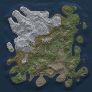 Thumbnail Rust Map: Procedural Map, Size: 4100, Seed: 1588, 18 Monuments