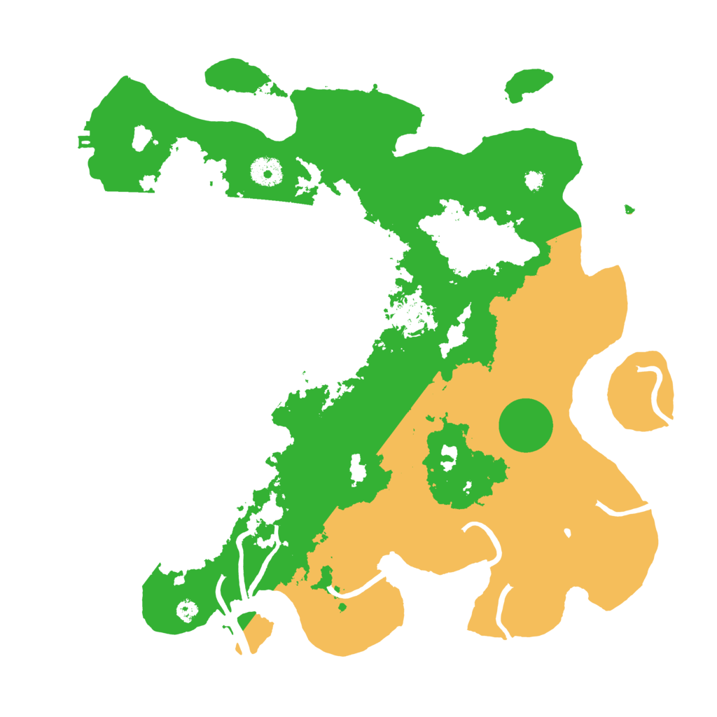 Biome Rust Map: Procedural Map, Size: 3500, Seed: 54112885